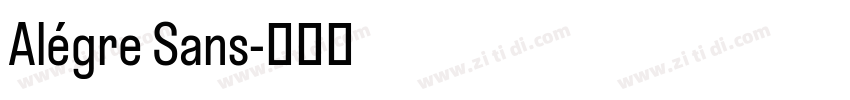 Alégre Sans字体转换